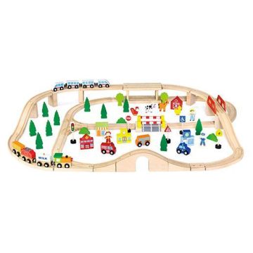 Іграшка Viga Toys Залізниця 50998 90 шт
