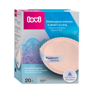 Лактаційні прокладки Lovi Discreet Elegance Бежевий 19/610 20 шт.