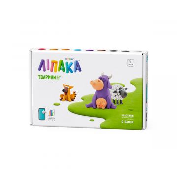 Пластилин Lipaka Коровка, Песик, Овца 60024-UA01