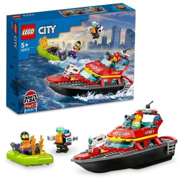 Конструктор LEGO City Човен пожежної бригади 60373