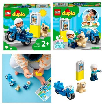 Конструктор LEGO DUPLO Town Поліцейський мотоцикл 10967