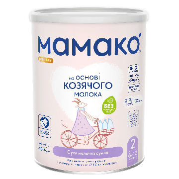 Дитяча суміш на основі козячого молока Mamako Premium 2 6-12 міс 400 г 1105311