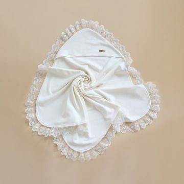 Крыжма для крещения Magbaby Lace 85х85 см Молочный 110660