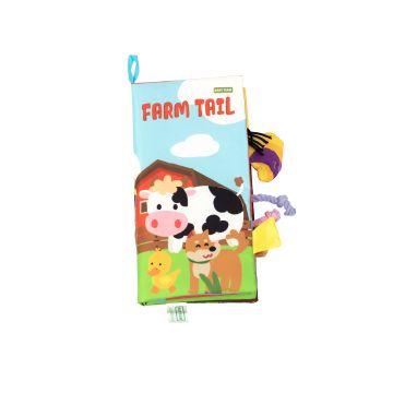 Развивающая игрушка книжка BABY TEAM Хвостики 8725_свійські тварини
