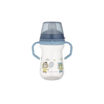 Чашка непроливайка Canpol babies FirstCup Bonjour Paris 250 мл Голубой 56/613_blu