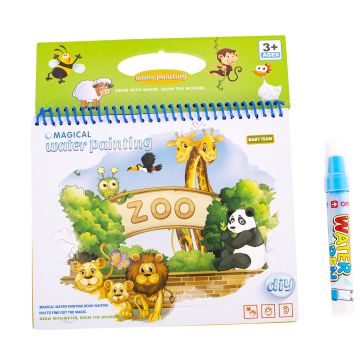 Водна розмальовка книжечка для дітей Baby Team Зоопарк 9030