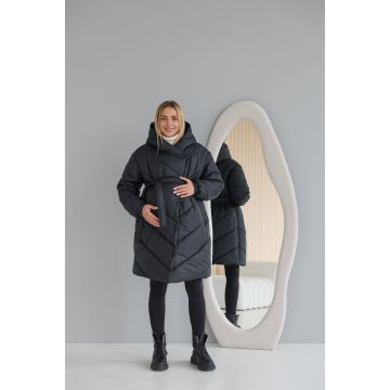 Зимняя куртка для беременных 2 в 1 Lullababe Malmö Black Черный LB01ML136 M