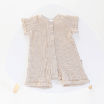 Муслиновый ромпер для новорожденных ELA Textile&Toys 0 - 3 лет Муслин Бежевый RM003BG 62