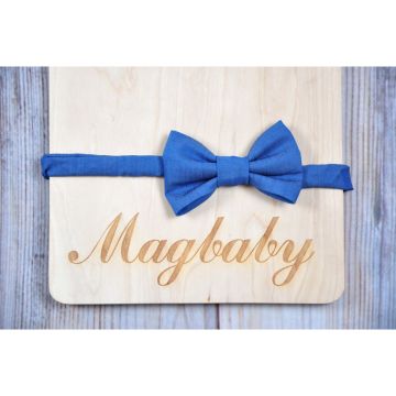 Пов'язка на голову для немовлят Magbaby з бантиком Синій 101612
