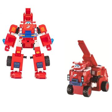 Конструктор трансформер Super Wings Small Blocks 2-in-1 Buildable Transforming Vehicle Jett Джетт EU385005