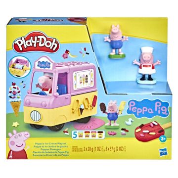Набор для творчества пластилин Hasbro Play-Doh Food role play Машинка с мороженым Свинки Пеппы F3597