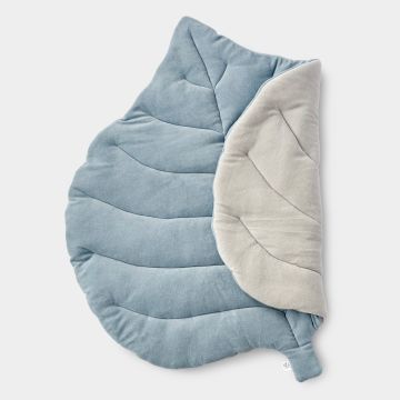 Двосторонній килимок у дитячу ELA Textile&Toys Листок Синій/Світло-сірий 150х120 см СL003JLG