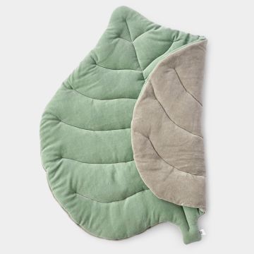 Двосторонній килимок у дитячу ELA Textile&Toys Листок Фісташковий/Темно-сірий 150х120 см СL003PG