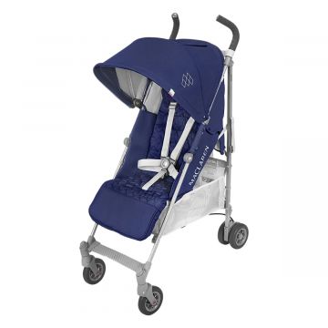 Коляска прогулочная Maclaren Quest Blue Silver, синяя с серым