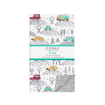 Детский пододеяльник Cosas Cars Forest Бязь 110х140 см
