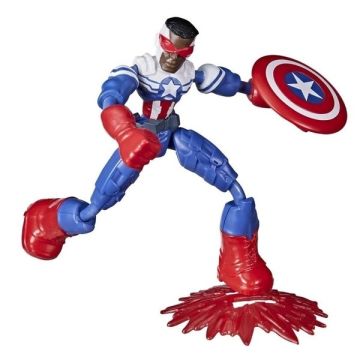 Ігрова фігурка Hasbro Marvel Месники Бенді Avn Bend And Flex Captain America Falcon 15 см E7377_F0971