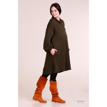 Тепла сукня для вагітних і годуючих White Rabbit Taory, темно-оливкова L/XL