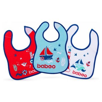 Слинявчик непромокальний Baboo Marine 3 шт 90604