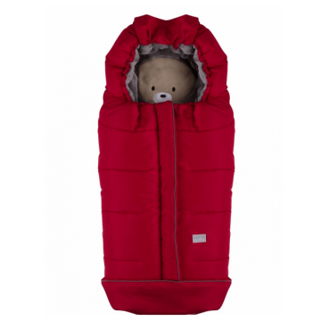 Зимний конверт в коляску Nuvita Cucciolli Junior Мишка Красный/Серый NV9605CUCCIOLOJRRED