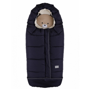 Зимний конверт в коляску Nuvita Cucciolli Junior Мишка Синий/Бежевый NV9605CUCCIOLOJRBLUE