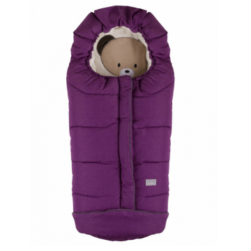 Зимний конверт в коляску Nuvita Cucciolli Junior Мишка Сиреневый/Бежевый NV9605CUCCIOLOJRMELL