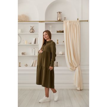 Сукня для вагітних і годуючих Lullababe Marseille Khaki Хакі LB05MR134 4XL