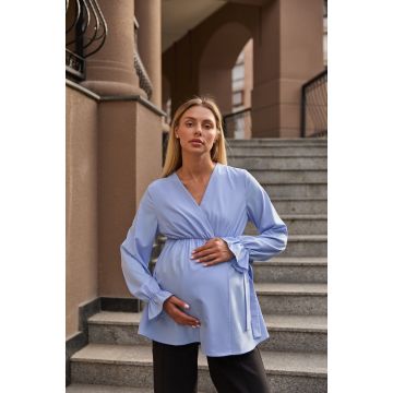 Блузка для вагітних і годуючих Lullababe Toscana Blue Блакитний LB09TS107 XXL