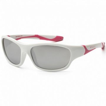 Детские солнцезащитные очки Koolsun серии Sport, размер 3+, бело-розовые