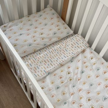 Детское постельное белье в кроватку ELA Textile&Toys Божьи коровки/Штрихи BD002SN