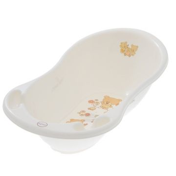 Ванночка дитяча зі зливом Tega baby Ведмежата Білий 86 см MS-004ODP?YW-118