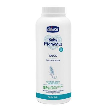 Присипка дитяча Chicco Baby Moments з рисовим крохмалем 150 г 10397.00