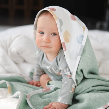 Бодик для новорожденных набор 2 шт ELA Textile&Toys Машинки/Зайчики 0 - 3 лет Интерлок в рубчик Белый/Голубой BS001LSG 80