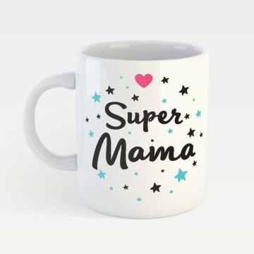 Чашка с принтом Memiks Super Mama M052