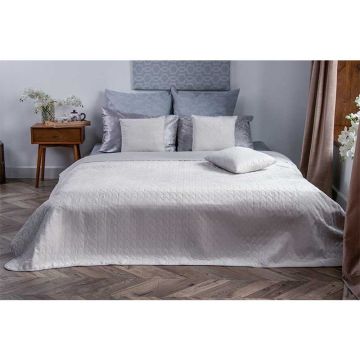 Покрывало на кровать Руно VeLour Ice 180х220 см Молочный 340.55_Ice