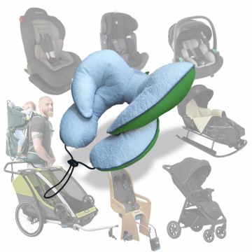 Подушка в коляску та автокрісло Ontario Baby Baby Travel Premium Pillow Зеленый ART-0000653