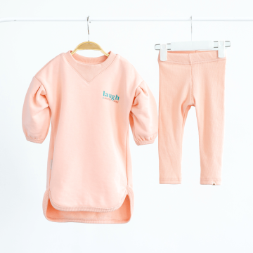 Комплект для девочки туника и лосины Magbaby Mila 2 - 6 лет Персиковый 132083 116