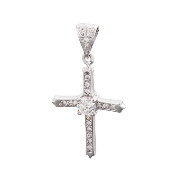 Серебряный крестик UD Kashtan с фианитами ЛК-0017Р
