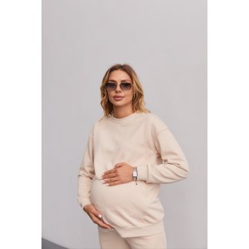 Свитшот для беременных и кормящих Lullababe Berlin Tash Light Beige Светло-бежевый LB06BR177 L-xl