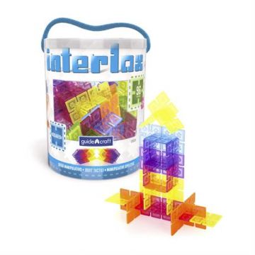 Конструктор Interlox Squares Guidecraft G16835 Квадраты 96 деталей