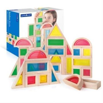 Набор стандартных блоков Block Play Guidecraft G3016 Большая радуга 30 шт