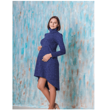 Сукня-водолазка для майбутніх мам Sorriso Tariva Cotton 00016 синя XL