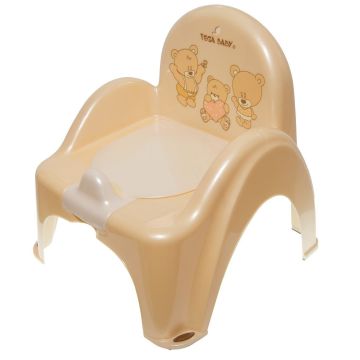 Музичний горщик стільчик Tega baby Ведмежата Кремовий PO-043-119