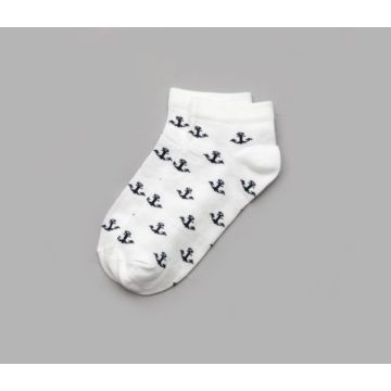 Шкарпетки дитячі та дорослі Family look Модний карапуз Якоря Білий 101-00830 24