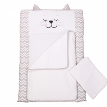 Пеленальний матрац Veres Smiling Animals white-grey 72*80
