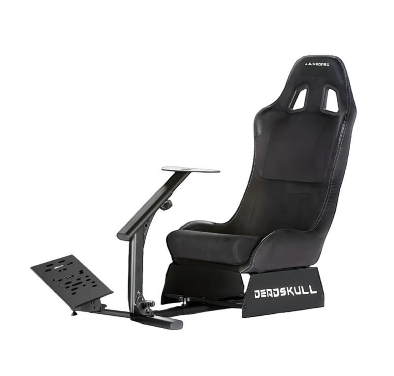 Amsoil Racer Chair DeadSkull Racing Chair Simulator, High Density Shaping Foam, Framework ...