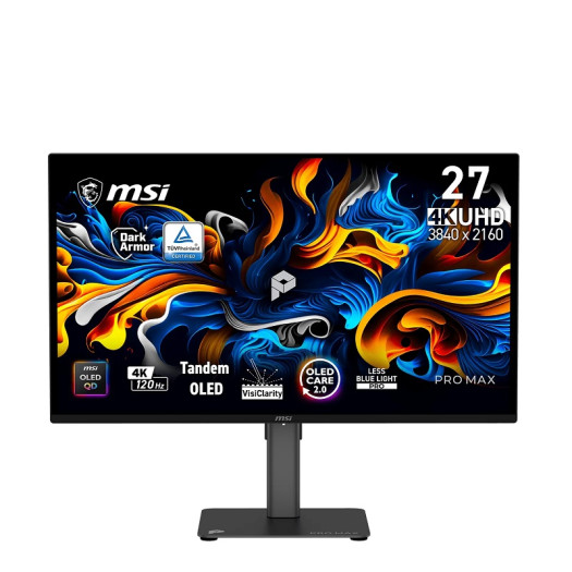 MSI PRO MAX 271UPX12G 27" 4K UHD QD-OLED 120 Hz Monitor (Matte Black)