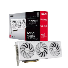 ASUS Prime Radeon RX 9070 XT 16GB GDDR6 White OC Edition Graphics Card