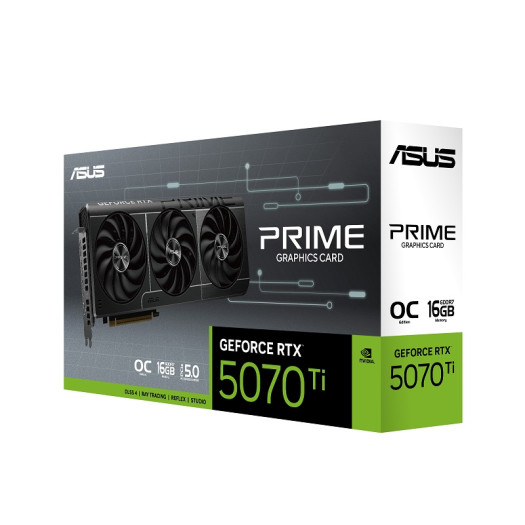 ASUS Prime GeForce RTX 5070 Ti OC Edition Graphics Card, 16GB GDDR7