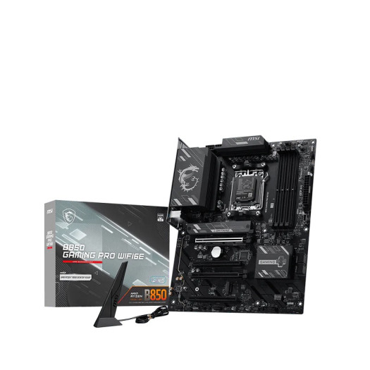 MSI B850 Gaming PRO WIFI6E Motherboard, ATX - Supports AMD Ryzen 9000/8000 / 7000 Processors, AM5 - DDR5