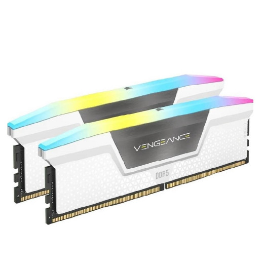 Corsair Vengeance RGB RS DDR5 16GB (2 x 8GB) Up to 6000MHz White Amd EXPO Intel XM